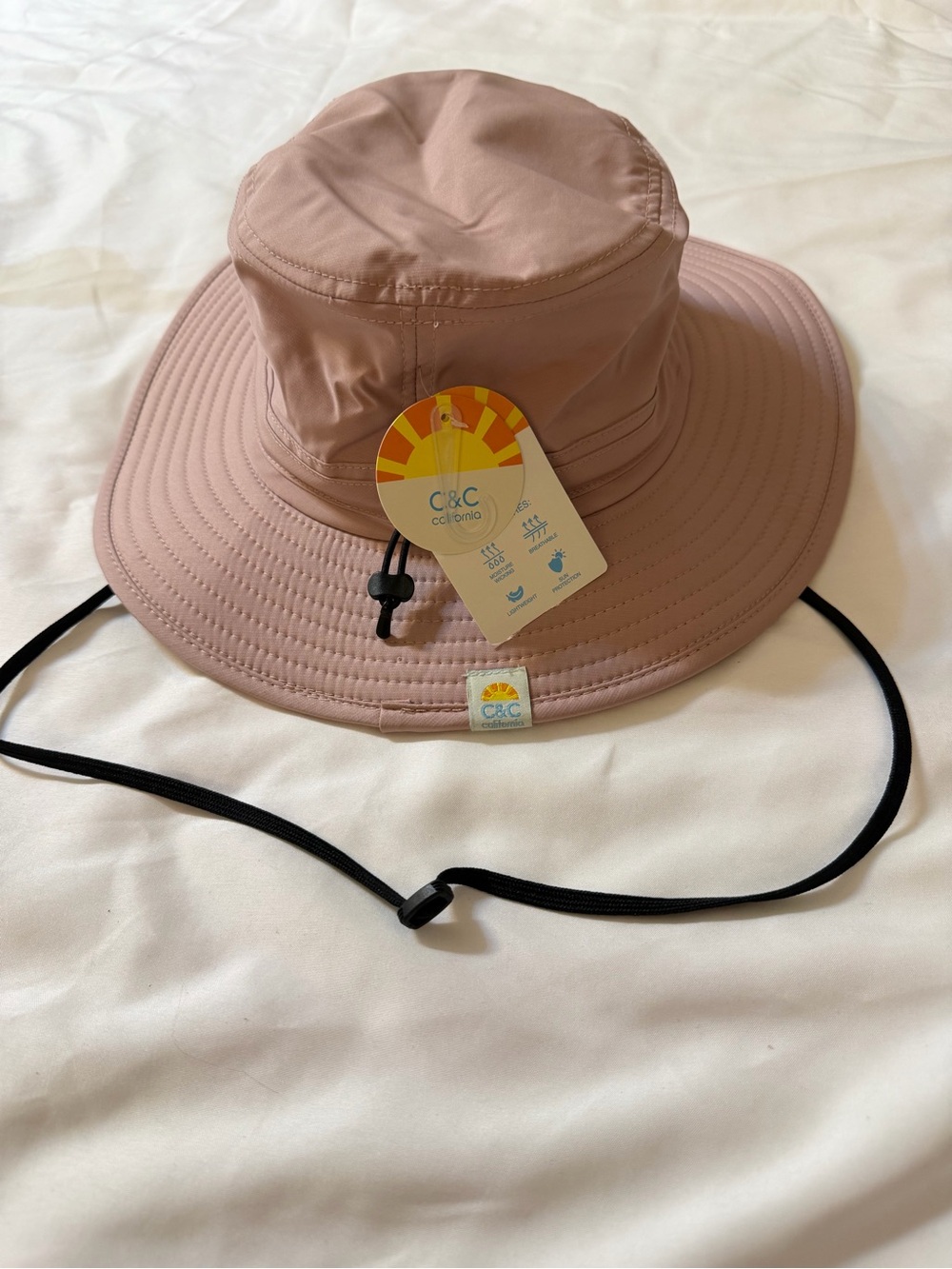 C&C California Wide-Brim Sun Hat - Dusty Rose